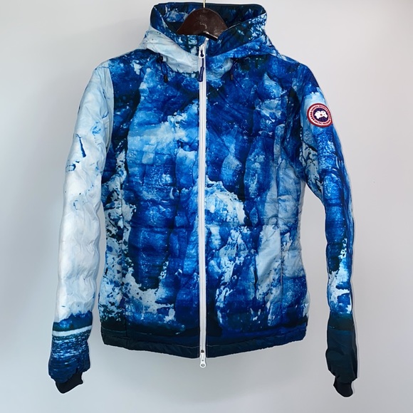 Canada goose lodge hoody glacier print sales